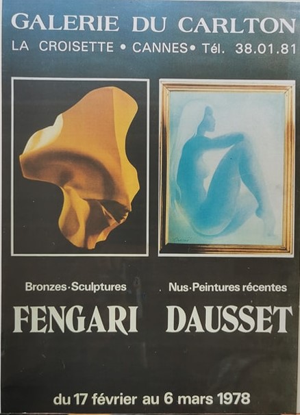 Affiche de l'exposition galerie du CARLTON Cannes 