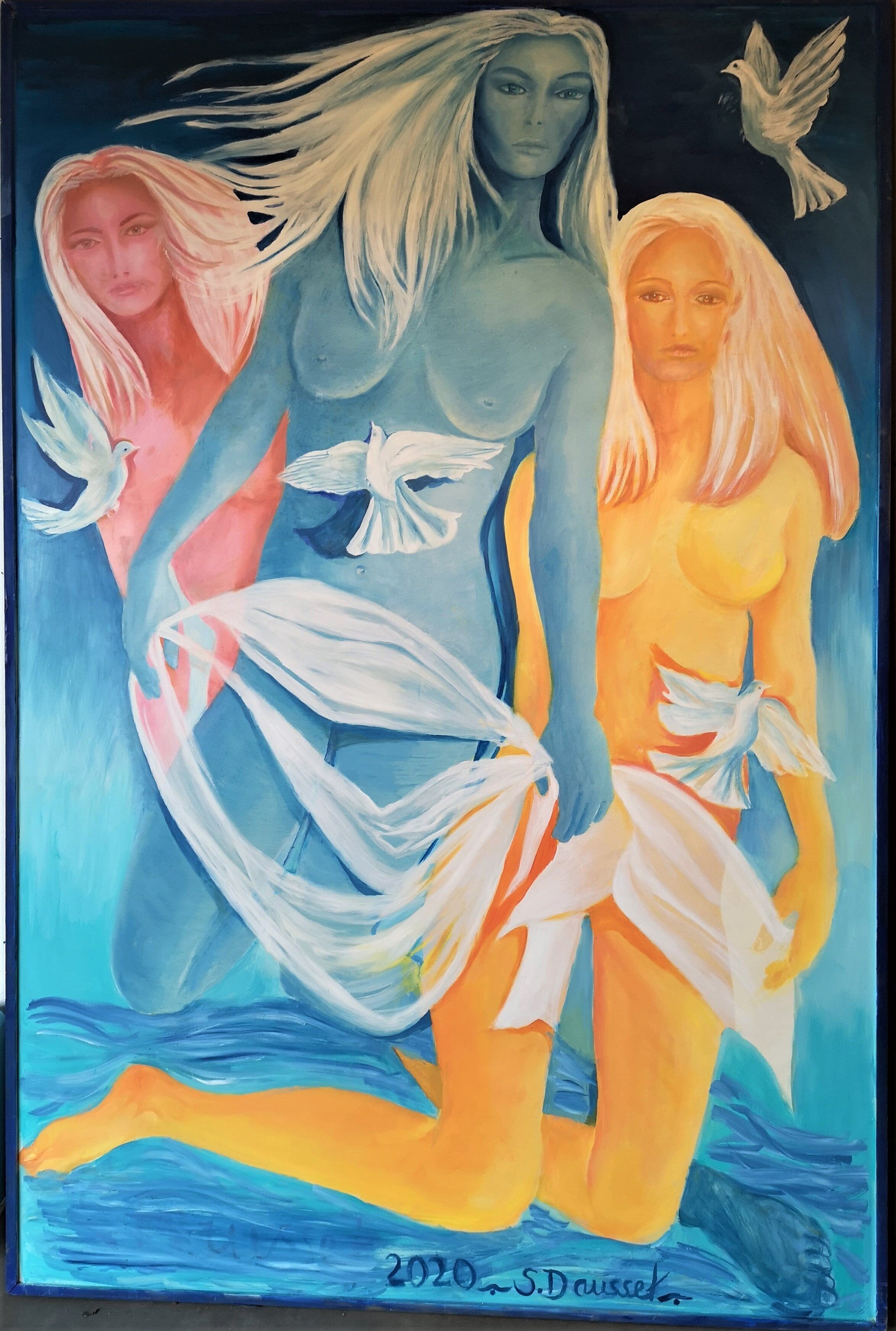 " Trois soeurs " 185x125.5cm